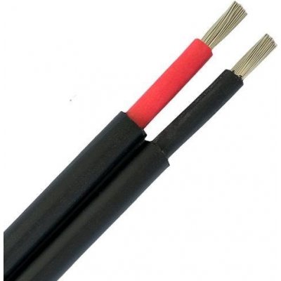 Solární kabel MHPower PV1-F 2x 4mm2, 1kV, černý, dvojitý, 100m balení; SC4-100M-2C – Zbozi.Blesk.cz