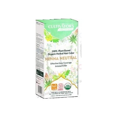 Cultivator Organická rostlinná barva na vlasy nautrální henna 100 g – Zboží Dáma