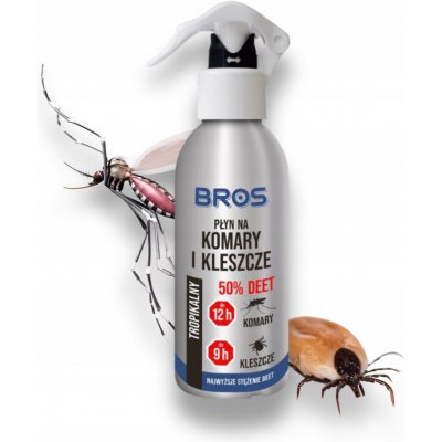 Bros REPELENT proti komárům a klíšťatům 50 % DEET 130 ml – Hledejceny.cz