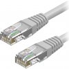 síťový kabel AlzaPower APW-CBP5EUC0100Y Patch CAT5E, UTP, crossed 10m, šedý