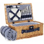 Homla Piknikový koš ORLANDO přírodní pro 4 osoby s podložkou 46x30x20 cm – Hledejceny.cz