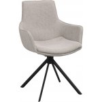 Rowico Lowell otočná s područkami látková šedá – Zboží Mobilmania