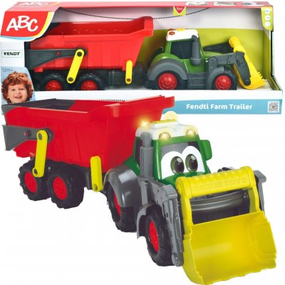 Dickie Toys Zelený traktor Fendt s přívěsem 60 cm