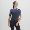 Cyklistický dres Sportful Flow Supergiara W jersey galaxy modrá