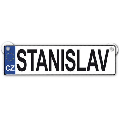 Nekupto Originální SPZ cedulka se jménem STANISLAV – Zbozi.Blesk.cz