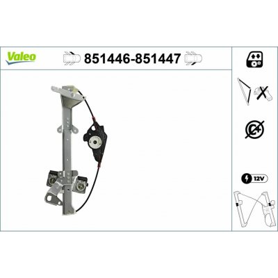 Zvedací zařízení oken VALEO 851446 | Zboží Auto