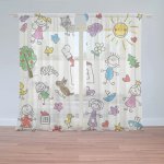 Záclony Malování 2: 2 ks - 150x250 cm - Sablio – Hledejceny.cz