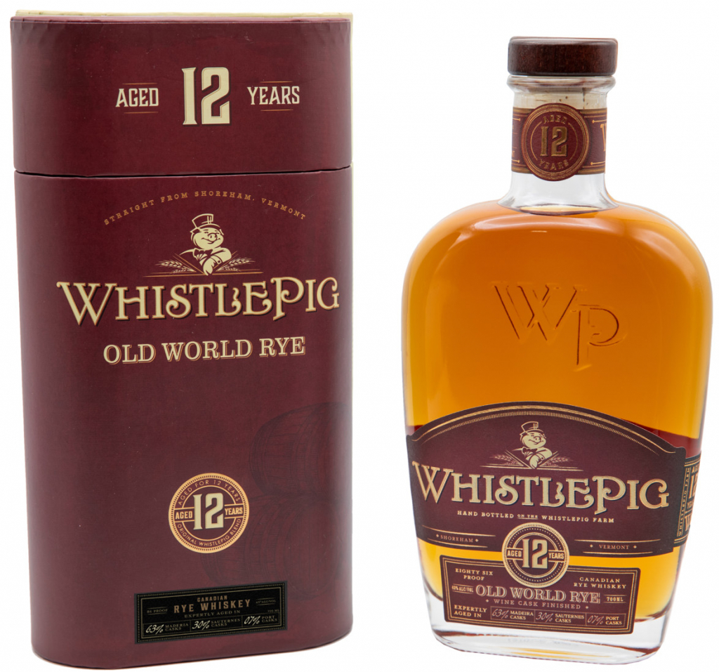 WhistlePig Old World Rye 12y 43% 0,7 l (karton)