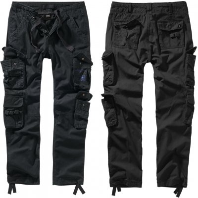 Kalhoty Brandit pánské Pure Slim Fit kapsáče 5XL černé