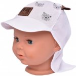 Letní čepice s kšiltem Bear club Baby Nellys bílá – Zboží Mobilmania