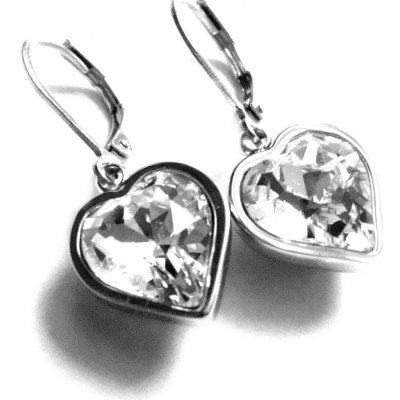 Steel Jewelry náušnice srdce z chirurgické oceli NS151115 – Zboží Mobilmania