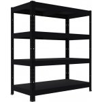 Biedrax Regál 40 x 60 x 90 cm černý 4 police – Zboží Dáma