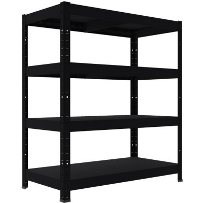 Biedrax Regál 40 x 60 x 90 cm černý 4 police – Zboží Dáma