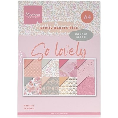 Marianne Design Sada oboustranných papírů A4 So lovely – Sleviste.cz