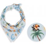 Biante dětský bavlněný šátek Sandra SA-535 Mořská zvířátka na světle modrém – Zboží Dáma