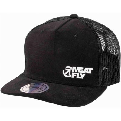 Meatfly Shaun Trucker Black White Decent Revital Černá – Hledejceny.cz
