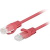 síťový kabel Lanberg PCU5-10CC-0025-R patch, CAT.5E UTP, 0,25m, červený