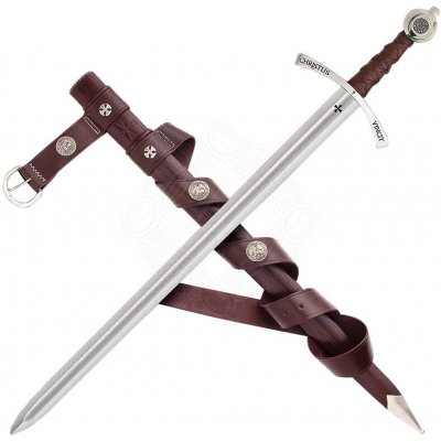 Windlass Steelcrafts Templářský meč Faithkeeper Strážce víry s pochvou a opaskem – Zboží Dáma