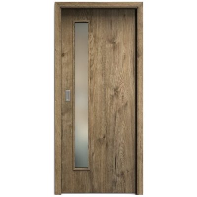 Sapeli Elegant Komfort M60 posuvné dub sherwood 80 x 210 cm Satináto bílé – Hledejceny.cz