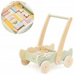 Viga Dřevěný vozík na kostky krokodýl pchací – Sleviste.cz