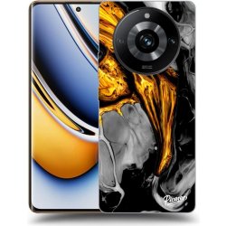 Picasee silikonové Realme 11 Pro+ - Black Gold černé