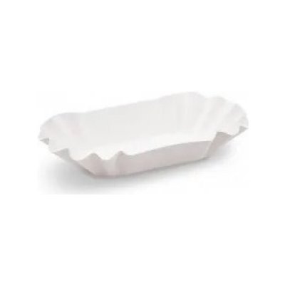 WIMEX Papírové misky oválné, bílé 17,5 x 10 x 3 cm FSC Mix – Zboží Dáma