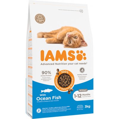 Iams for Vitality Kitten s mořskou rybou 3 kg – Hledejceny.cz