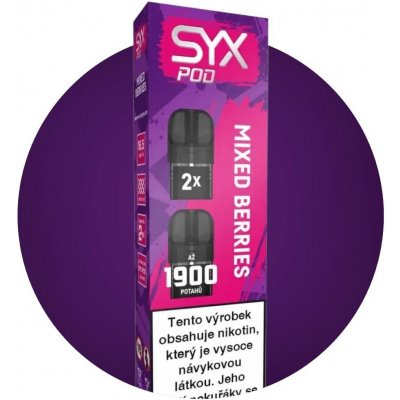 Syx Pod Mixed Berries 16,5 mg 2 x 950 potáhnutí 1 ks – Hledejceny.cz