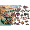 Puzzle WOODEN CITY Dřevěné Benátský karneval 2v1 EKO 300 dílků