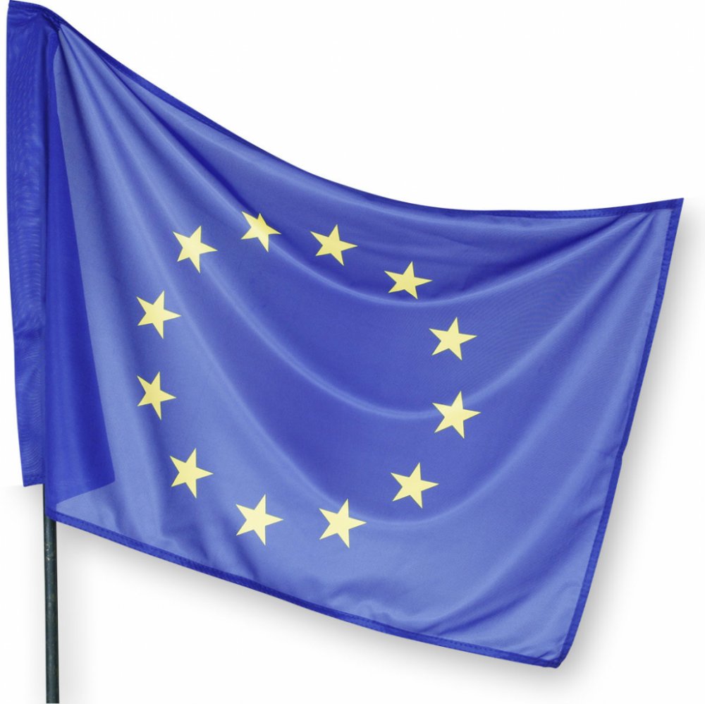Vlajka EU, 150 x 100 cm s tunýlkem – Zboží Dáma