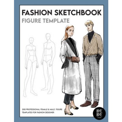 Fashion Sketchbook Figure Template: 430 Large Female Figure