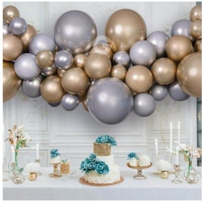 Gemar Balónková girlanda Leská zlato-stříbrná – Zboží Dáma