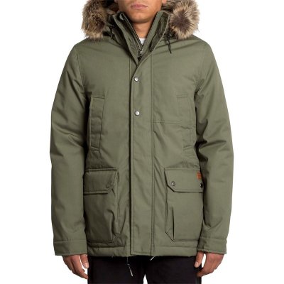 Volcom bunda Lidward 5K Jacket Army Green Combo – Hledejceny.cz