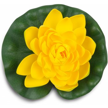 Žlutý květ leknínu průměr 18 cm