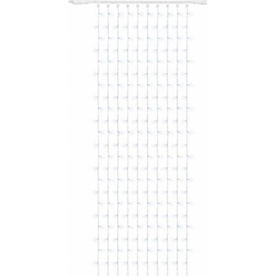 Easy Fix LED světelný závěs venkovní, 100 × 400 cm, ledově bílá s Flash efektem, 400 led, bílý kabel, IP67, prodlužovací – Hledejceny.cz