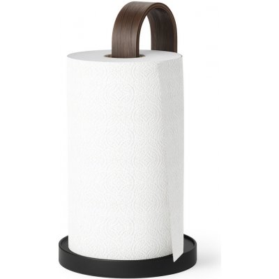 Držák na papírové utěrky Umbra BELLWOOD - černý/ořechový – Zboží Dáma