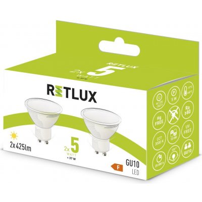 Retlux REL 36 Sada LED reflektor žárovek 5W GU10 teplá bílá – Zboží Dáma