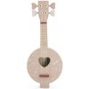 Dětská hudební hračka a nástroj Label Label dřevěné Banjo růžová