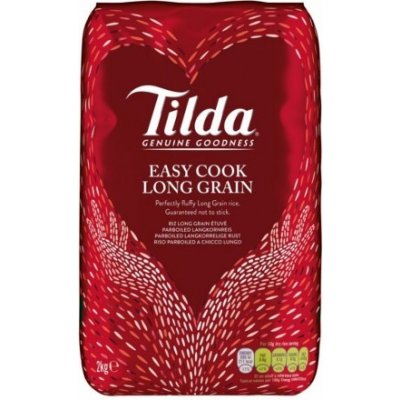 Tilda Předvařená Dlouhozrnná Rýže Easy Cook Long Grain Rice 2000 g – Hledejceny.cz