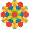 Dřevěná hračka Goki skládačka puzzle geometrické tvary 250 ks