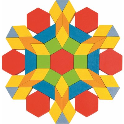 Goki skládačka puzzle geometrické tvary 250 ks