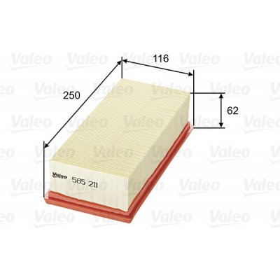 Vzduchový filtr VALEO 585211 – Hledejceny.cz
