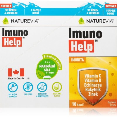 NatureVia ImunoHelp 10 x 10 kapslí – Hledejceny.cz