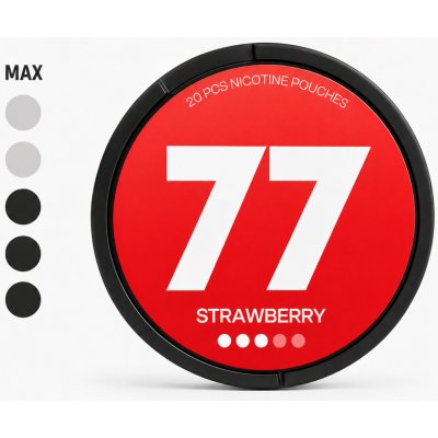 77 Pouches Strawberry 20 mg 20 sáčků – Hledejceny.cz