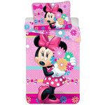 Dadka Jerry Fabrics Minnie bows and flowers bavlna povlečení 70x90 140x200 – Zboží Dáma