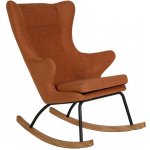 Quax De Luxe látkové houpací křeslo terakotově červená – Zbozi.Blesk.cz