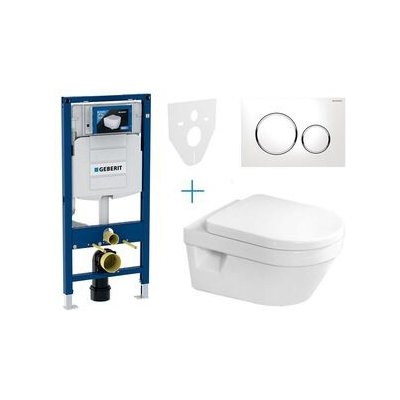 Geberit Duofix tlačítko Sigma20 bílá/chrom lesk WC Villeroy & Boch Architectura + SEDÁTKO 111.300.00.5 AZ4 – Sleviste.cz