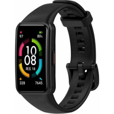 ESES Silikonový řemínek černý velikost L pro Honor Band 6 1530002168 – Zboží Živě