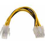 Akyga AK-CA-10 power cable Black Yellow 0.15 m – Zboží Živě