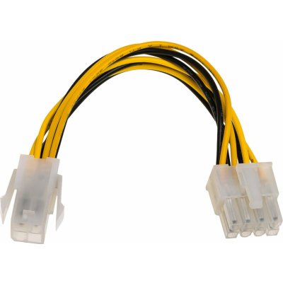 Akyga AK-CA-10 power cable Black Yellow 0.15 m – Zboží Živě